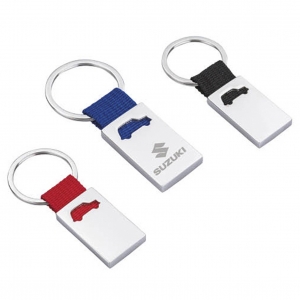 Llavero rectangular con suaje de auto o coche Fiat
