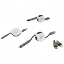 Cable USB retráctil 90 cm 8 pines Buka