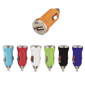 Cargador de coche o automóvil USB Aruba varios colores vistosos