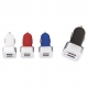 Cargador de coche o automóvil USB Yeal de 2 puertos