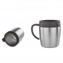 Termo tipo tarro doble pared de acero con tapa anti derrame 450 ml