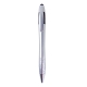 Pluma de plástico con acabado metálico y touch pad