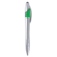 Pluma de plástico con acabado metálico y touch pad