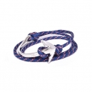 Pulsera ancla plateada