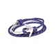 Pulsera ancla plateada