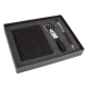 Set de lujo de regalo con cartera pluma y llavero para grabar