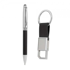 Set de llavero y pluma o bolígrafo de lujo para grabar