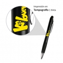Bolígrafo de plásticocon grip y touch y luz interior