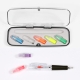 Set de pluma con 3 tintas y 6 puntas de marca textos