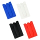 Porta tarjetas y soporte para celular de silicon en varios colores