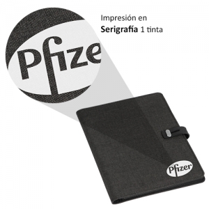 Carpeta A4 con block de 50 hojas en 2 colores diferentes