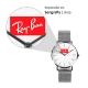 Reloj de pulso con extesible de red con caja metalica