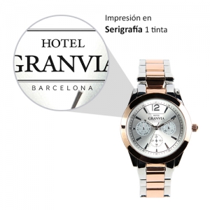 Reloj d epulso para dama y caballero metalico con estuche individual