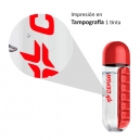 Cilindro de plastico con pastillero cap 600 ml en varios colores