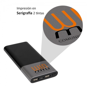 Power Bank en aluminio cap 10000 mAh
