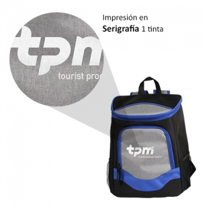 Hielera Back Pack Bi Tono de poliester en varios colores