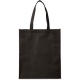 Bolsa para súper mercado reciclable con fuelle color negro