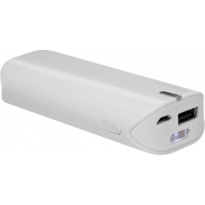 Power Bank con linterna color blanca