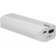 Power Bank con linterna color blanca