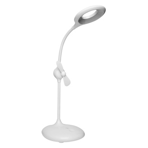 Lámpara con ventilador y con luz LED
