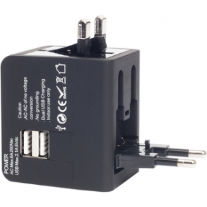 Adaptador Cargador Universal con varias entradas y con estuche