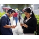 Audífonos Bluetooth de plástico en dos colores diferentes