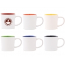 Taza de cerámica bi color con asa Cap 11 oz.
