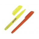 Marcador de plástico fluorescente en dos colores diferentes