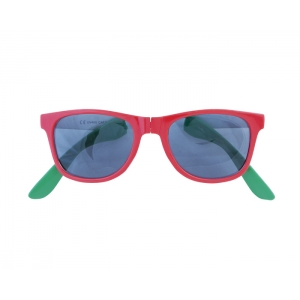 Lentes tricolor de sol con armazón plegable