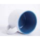 Taza de cerámica bicolor con exterior color blanco cap. 15 oz