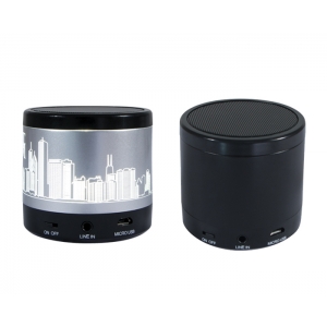 Bocina bluetooth con manos libres y luz LED