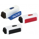 Soporte de plástico para celular con limpiador de pantalla