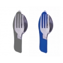 Set plegable de cubiertos en dos colores diferentes