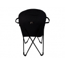 Hielera con base metal plegable color negro