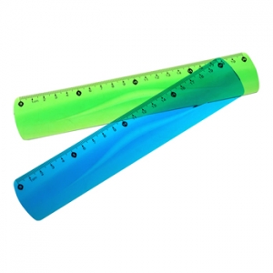 Regla Flexible de 20 cm en dos colores diferentes