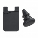 Tarjetero para celulares con soporte magnetico