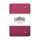 Libreta premium WAFF LeRoyal 190 hj cuero reciclado 16 y medio x 10 cm