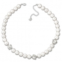 Brazalete con perlas color blanco Swarovski