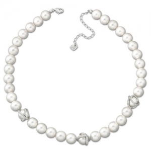 Brazalete con perlas color blanco Swarovski