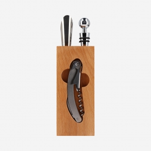 Set para vinos de madera