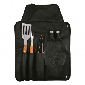 Set de Parrillada con estuche que es mandil