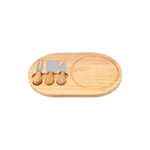 Set para quesos con tabla de madera