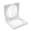 Estuche con doble Espejo color blanco