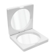 Estuche con doble Espejo color blanco