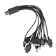 Cable Multicargador con 10 Entradas