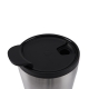 Termo de doble pared de acero inoxidable y base de corcho