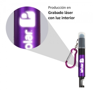 Bolígrafo o pluma multifuncional con luz led y touch