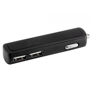 Cargador para automóvil Slam con 2 salidas USB