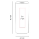 Power Bank o Batería portátil Medan de aluminio 3000 mAh