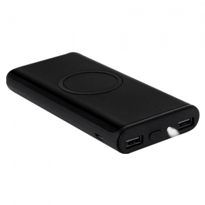 Power Bank Bydgoz con linterna LED y función de carga inalámbrica 8000 mAh